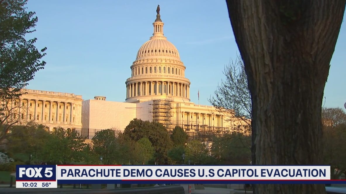 Parachute demo causes US Capitol evacuation
